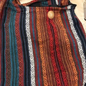 Multicolor Striped Women's Bag